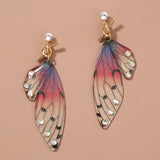 Resin Butterfly Wing Earrings