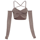 Sexy Halter Short Cropped shirt