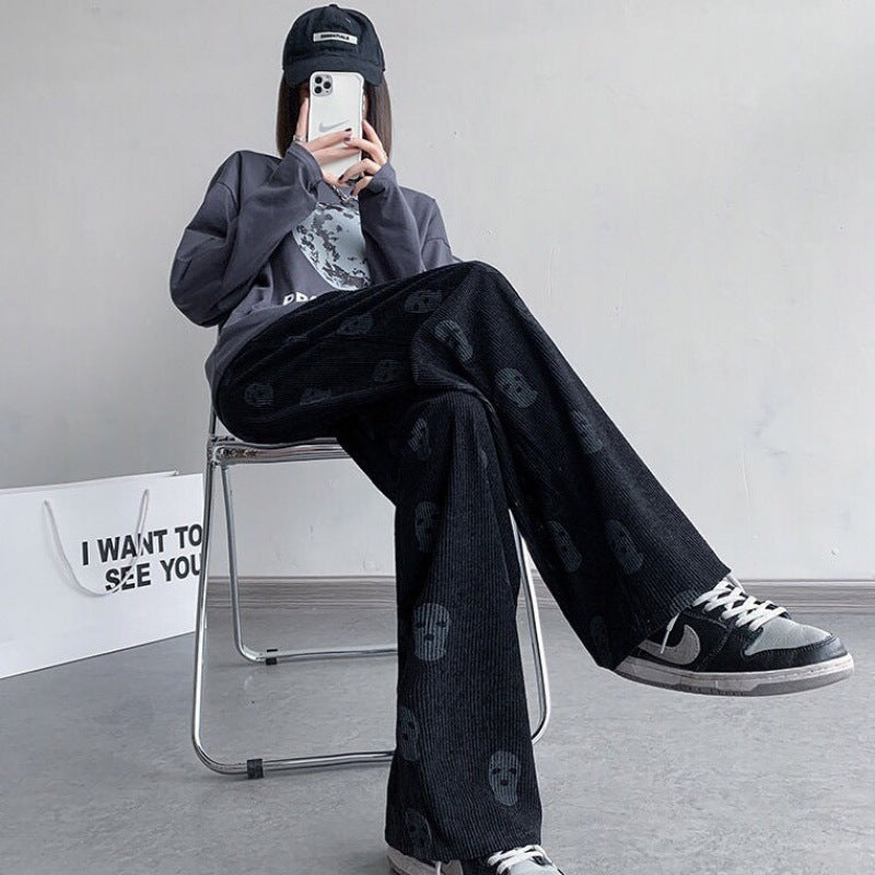 Loose Straight Corduroy Casual Pants