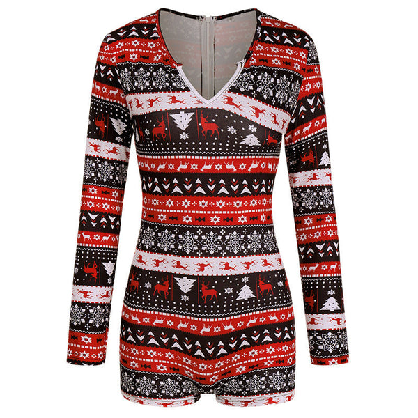 Christmas Printed Jumpsuit
