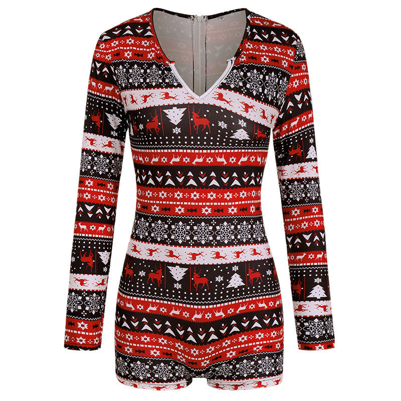 Christmas Printed Jumpsuit