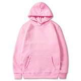 Oversized Solid Color Pullover Hoodie