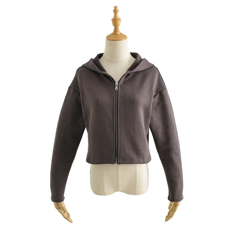 Ladies Long Sleeve Hooded Sweatshirt