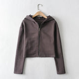 Ladies Long Sleeve Hooded Sweatshirt