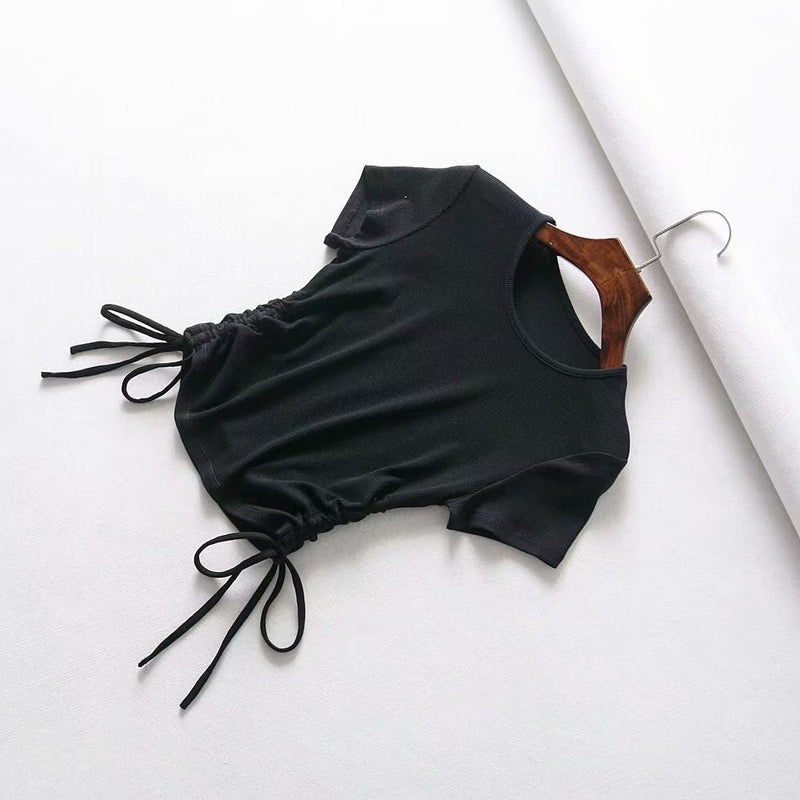 V-neck female short sleeve