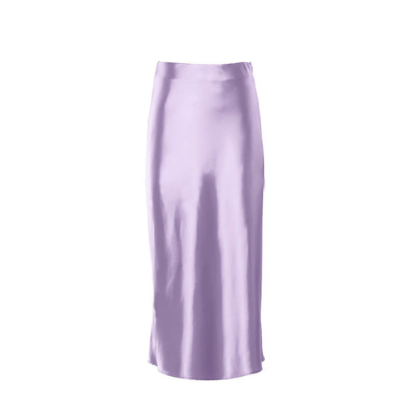 Light silk satin silk Skirt