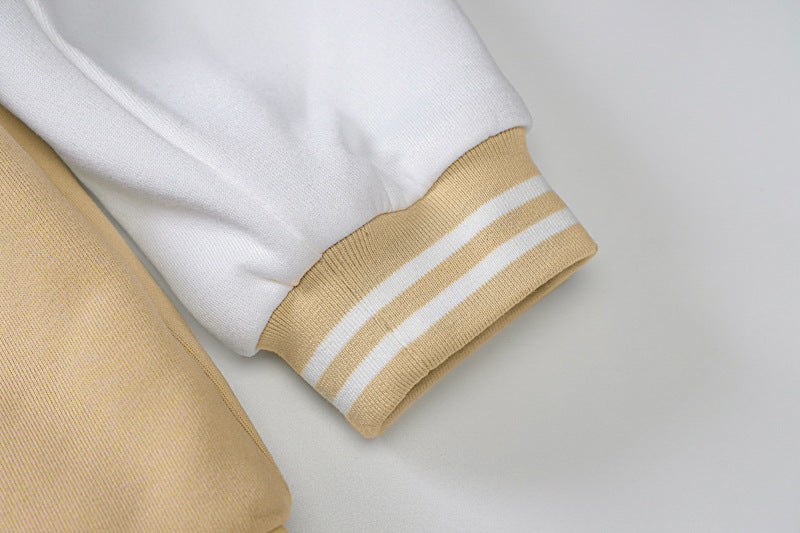 Loose Casual Baseball Beige Jacket