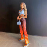 All-match fashionable casual Leather pants