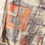 Retro patch loose jacket