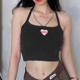 Candy-colored Woolen Chain Top