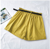 high waist curling hot pants