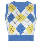 plaid stacking and outer sweater