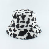 Short brim imitation mink velvet fisherman hat