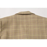 Women's plaid blazer