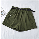 high waist curling hot pants