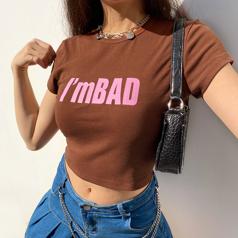 Printed Pullover Slim Fit Crew Neck Short T-Shirt