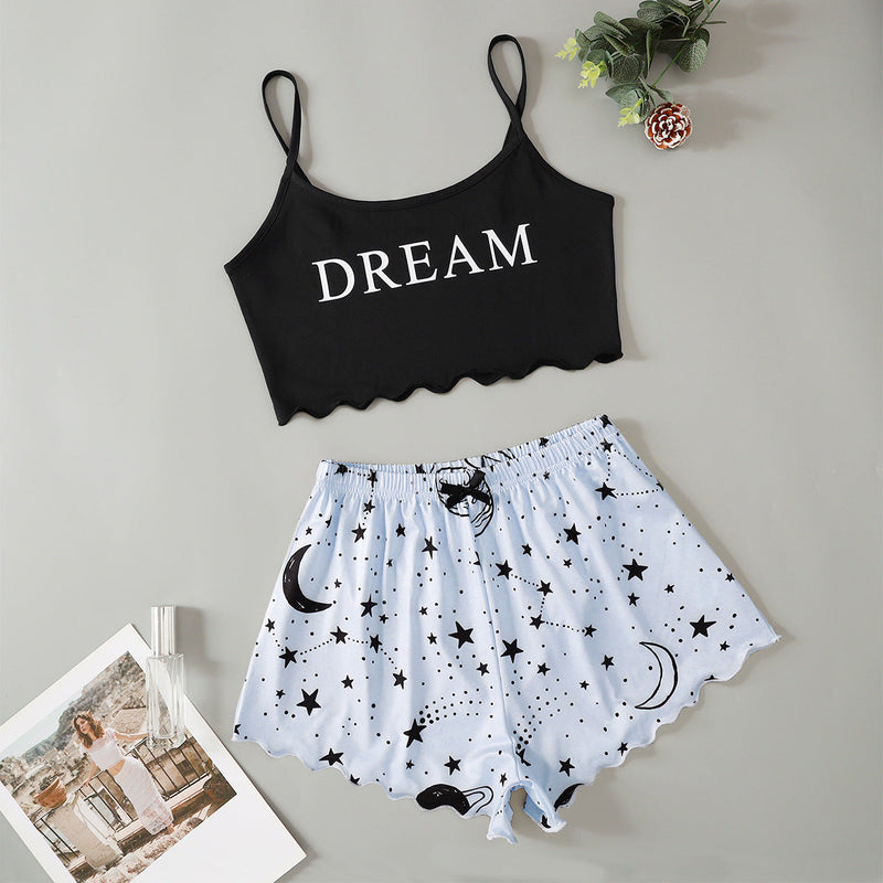 Star Dream Vest Shorts Home Service Set