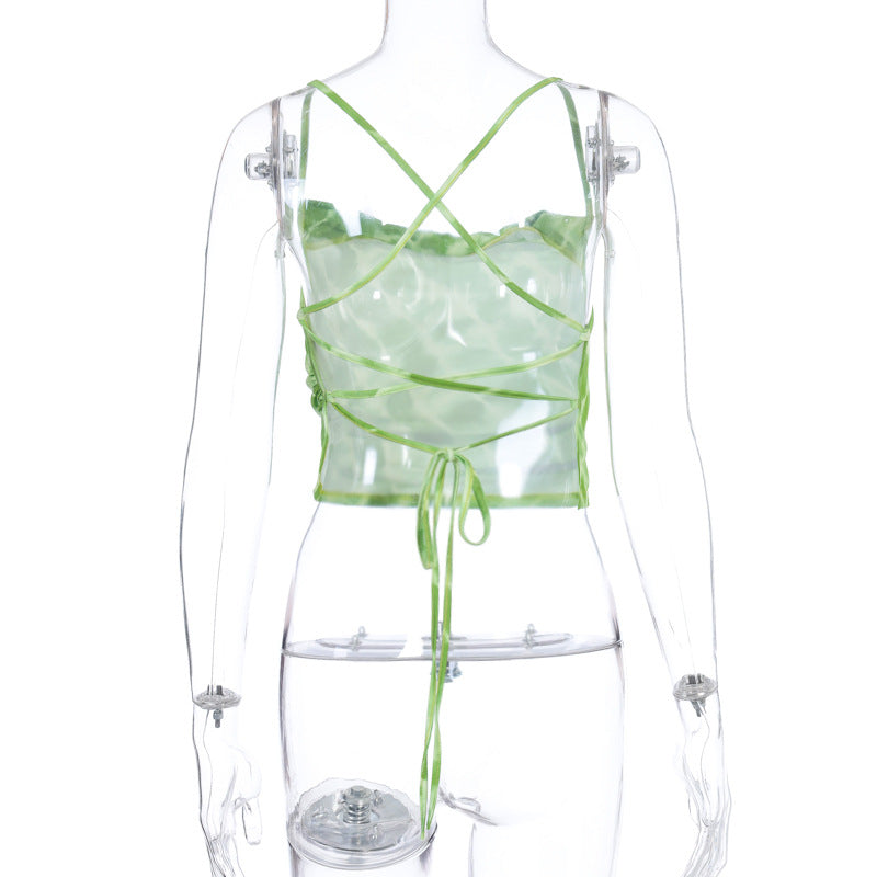 Sleeveless Green top