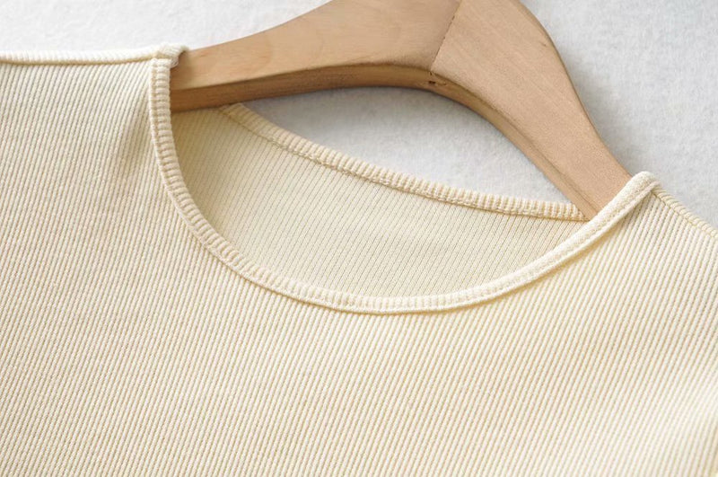 Round Neck Knitted Dress