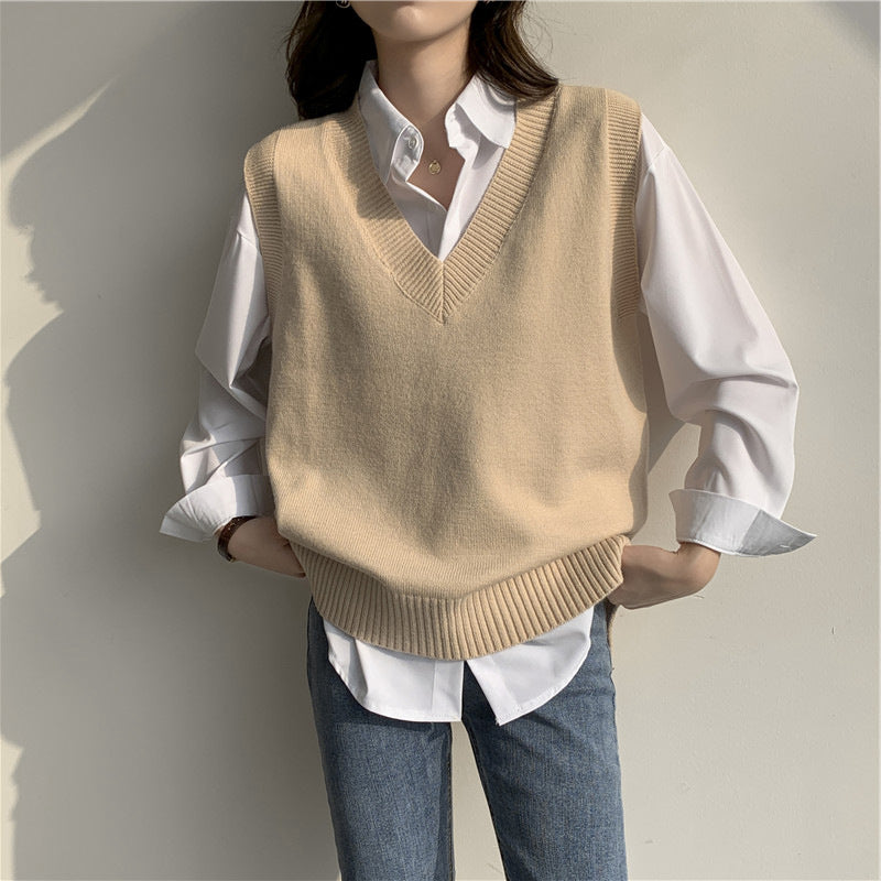 Knitted Waistcoat Sweater