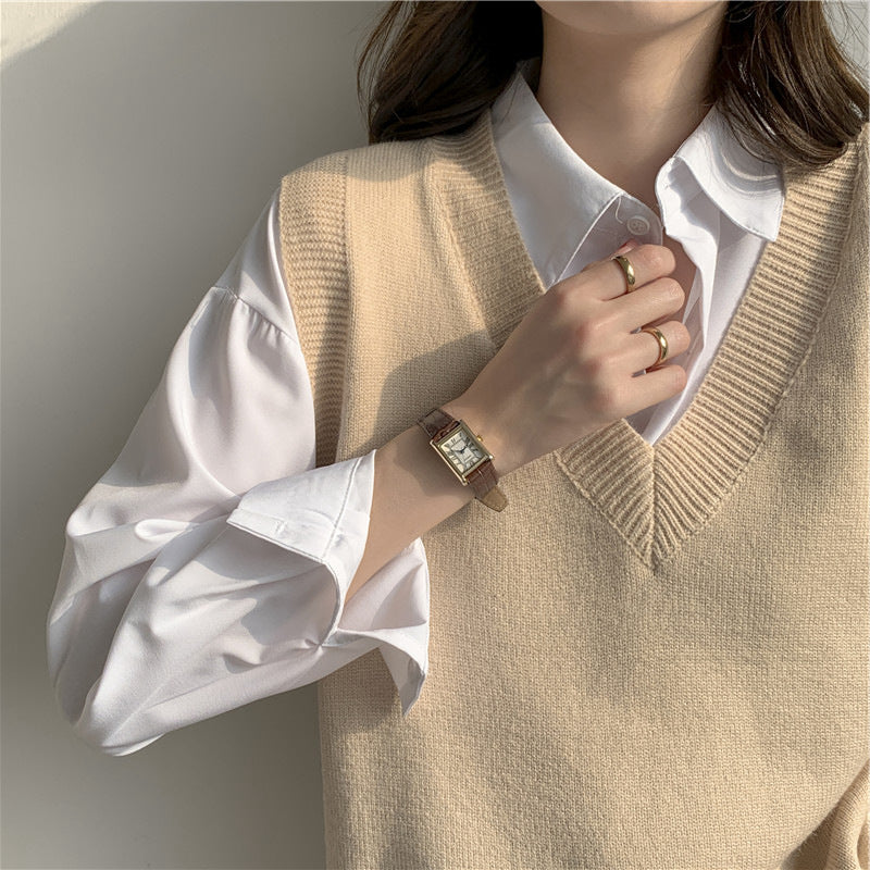 Knitted Waistcoat Sweater