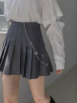 High-Waisted Crotch Slim Suit Skirt