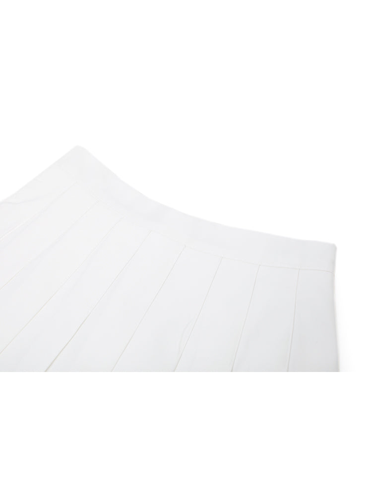 High-Waisted Crotch Slim Suit Skirt