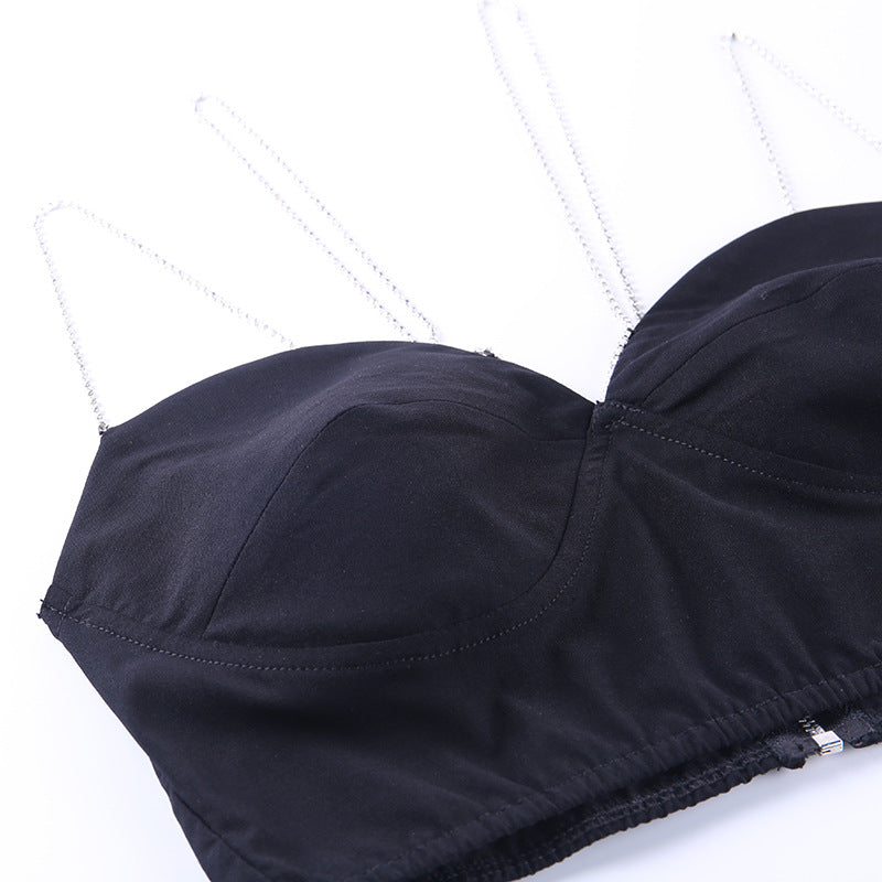 Sexy Lady Style Body Shaping Temperament Base Wrap Top