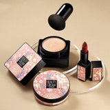 Makeup Three-Piece Facial Mushroom Head Cushion Lipstick