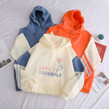 Loose Lazy Style Hooded Sweatshirt
