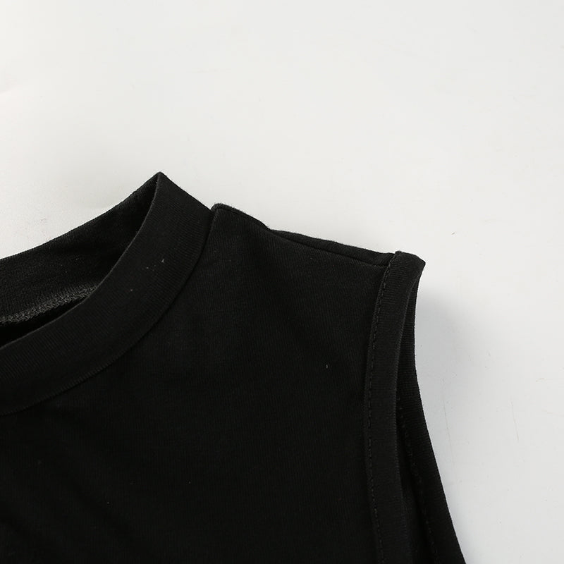Sexy Women's Shoulder-Cut Sleeveless Shirt