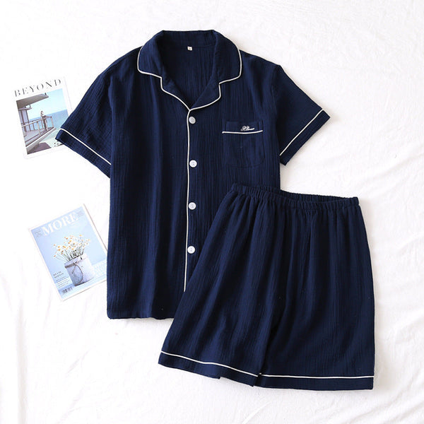 Crepe Short Sleeve Shorts Suit