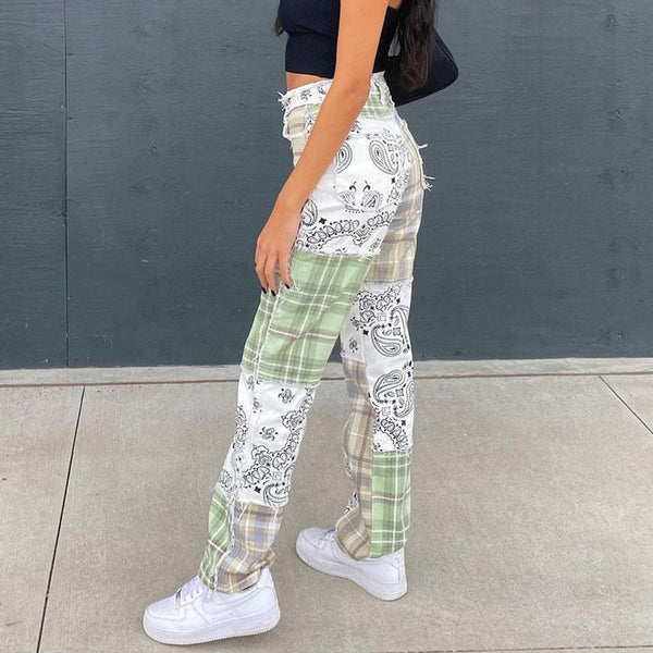 High Waist Loose Style Trousers