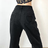Vintage Gradient High-rise Straight-leg Jeans