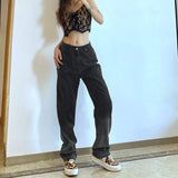 Vintage Gradient High-rise Straight-leg Jeans