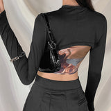 Two-piece Sling-neck Slim-fit Mini Vest