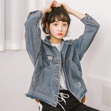 Korean Style Wild Loose Bf Lazy Denim Jacket
