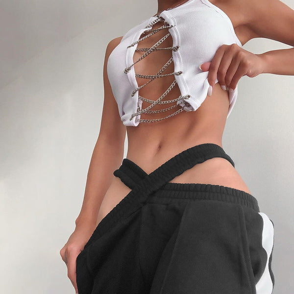 Chicology Chain Crop Tank Top