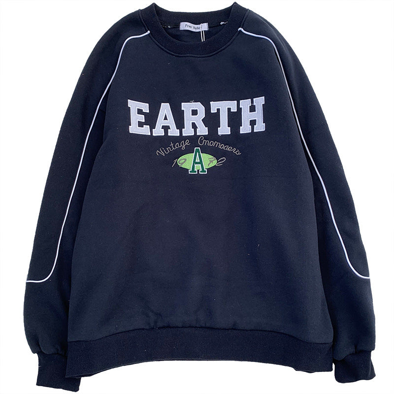 Simple Style Sleeves sweatshirt