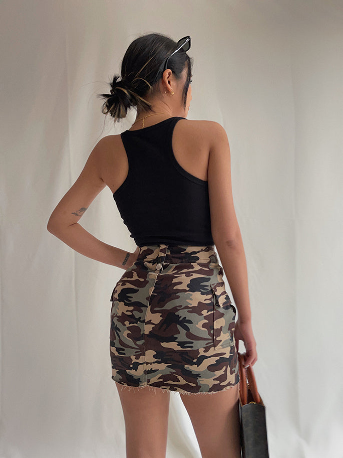 Wild High Waist Short Skirt