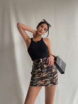 Wild High Waist Short Skirt