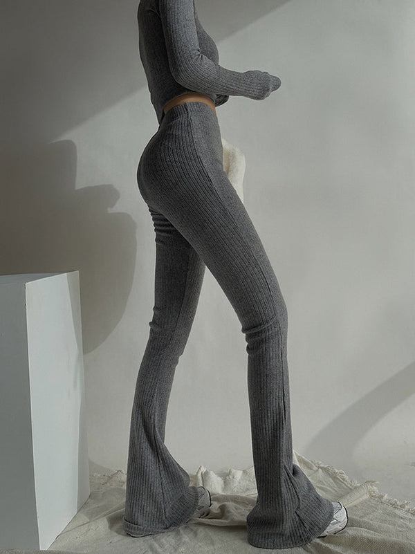 High Waist Horn Trousers Bottom Shirt Suit Version