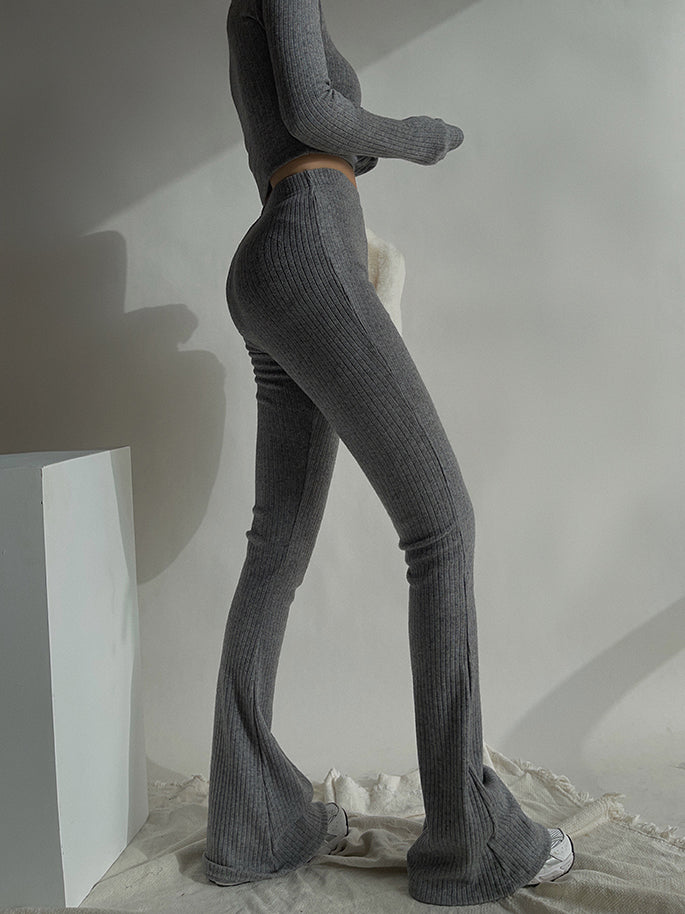 High Waist Horn Trousers Bottom Shirt Suit Version