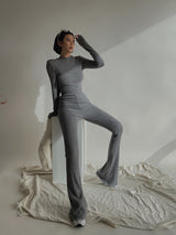 High Waist Horn Trousers Bottom Shirt Suit Version