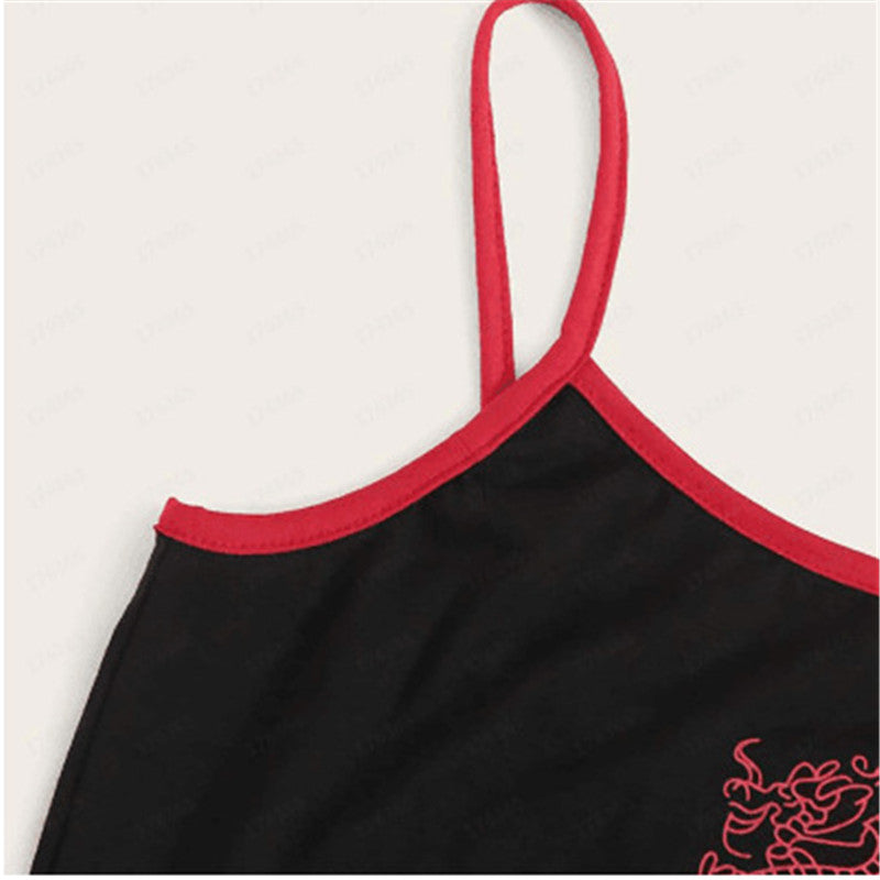 Red Plaid Casual Trousers Suit