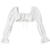 Flared Sleeves Short shirt