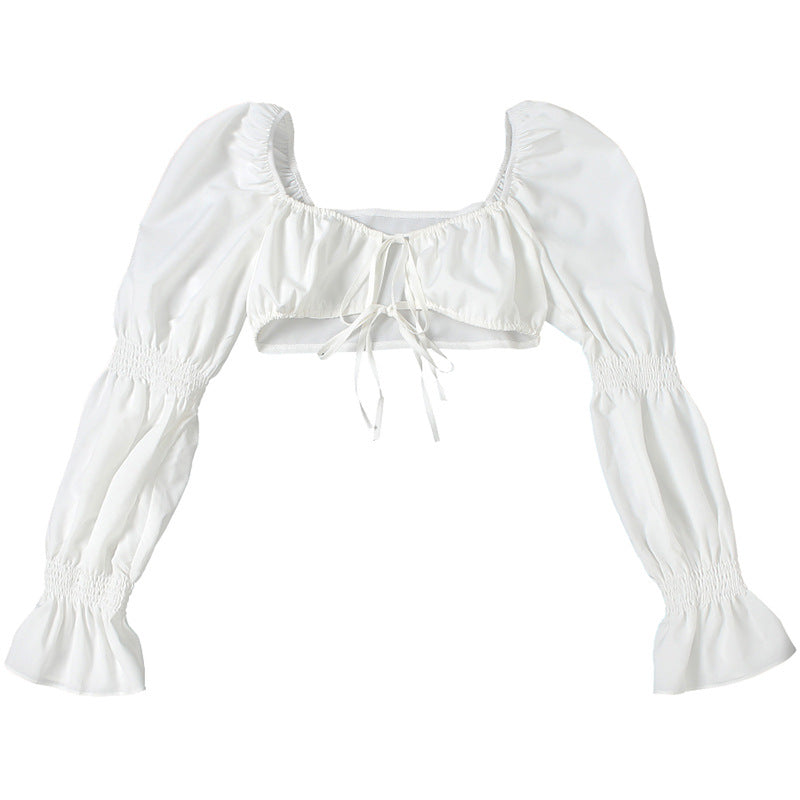 Flared Sleeves Short shirt