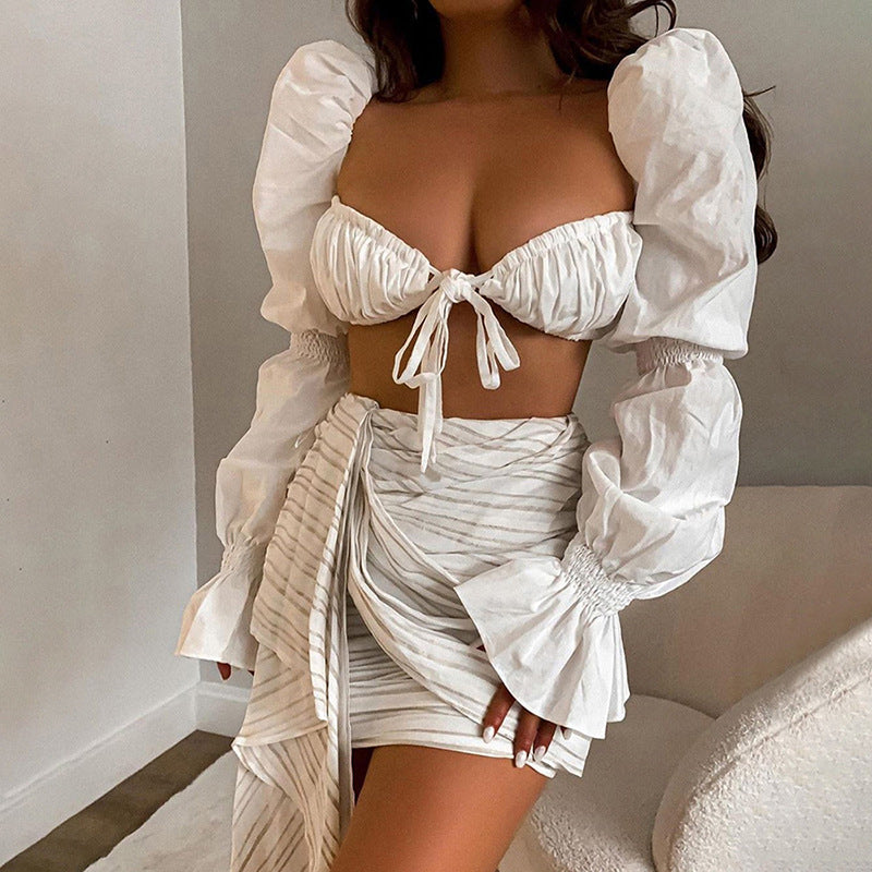 Flared Sleeves Short shirt