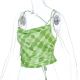 Sleeveless Green top