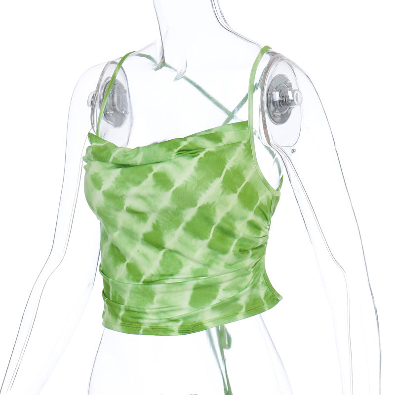 Sleeveless Green top